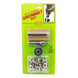 C.S. Osborne Set-It-Yourself Grommet Kit K231-1, 9/32" Hole, W/Nickel Grommets