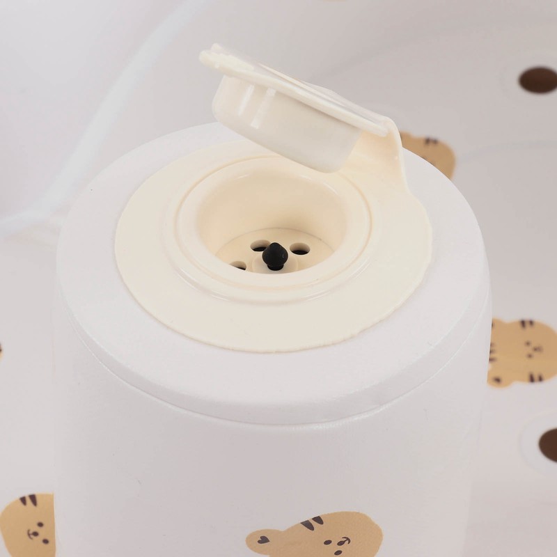 Baby Inflatable Bathing Seat Soft PVC Cartoon Animal Pattern Baby