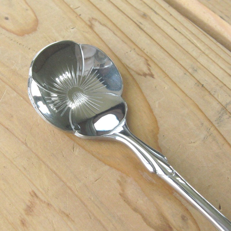Nagao Tsubame Sanjo Flower Cutlery, Coffee Spoon, Pansies, Set of