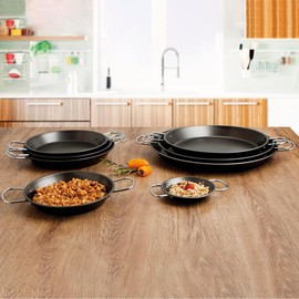 Quid 7559033 – Paella pan 15 cm Mini Senia, Color Black, 22 x 16 x 4 cm