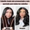 Wzenclave Horquillas, 4 rizados sin calentar, olas sin calentar, rizados
