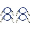 Adam Hall Cables K3MMF0100BLU Microphone Cable XLR Female to XLR