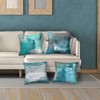 HOSTECCO Teal Cushion Covers 45x45 cm Pack of 4 Turquoise