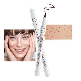 Waterproof Freckle Pen, Faux Freckles Makeup Pen, Natural Lifelike Freckles Makeup Pen for Natural Effortless Sunkissed Makeup
