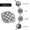 HEMOTON Set of 4 Stainless Steel Snail Plate Mushroom Bowls