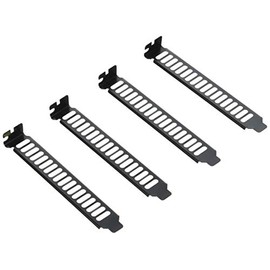 SilverStone SST-Aeroslots-BP - Vented PCI Slot Cover Plate, 4 Pack, black