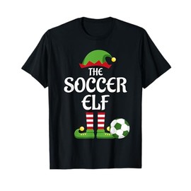 Soccer Elf Family Matching Group Christmas Sporty T-Shirt