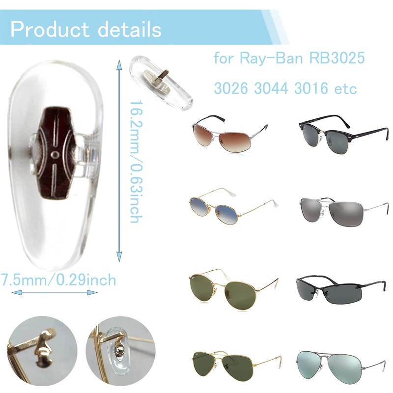 Eyeglass Nose Pads Anti-Slip Upgraded Soft Nose Pad Eyeglass Repair