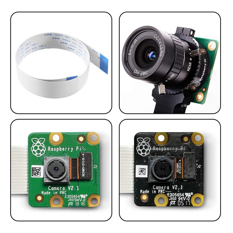 Aokin for Raspberry Pi Camera Cable, FFC Cable Ribbon Flex