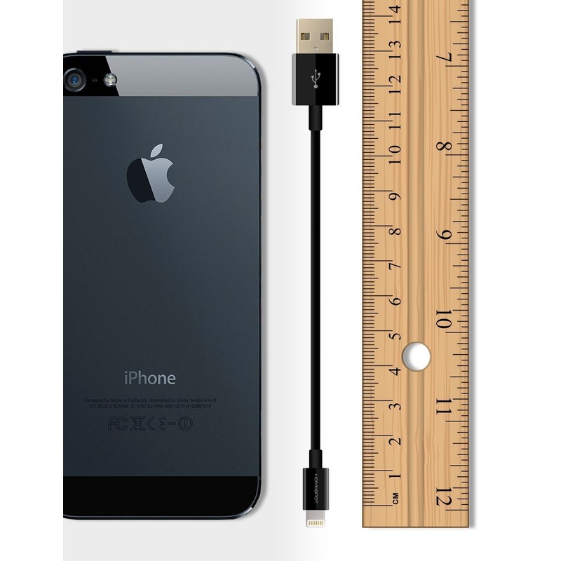 HomeSpot Short iPhone Charger Lightning Cable Charging Cord (1)