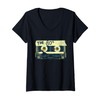 Womens Retro 80's Mix Tape V-Neck T-Shirt