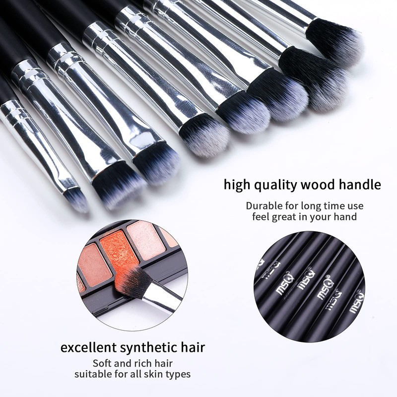 MSQ Eye Makeup Brush Set 8pcs Eyeshadow Makeup Brushes Eye