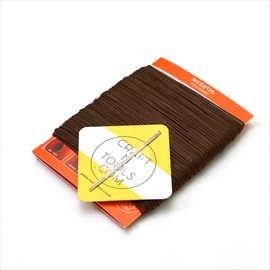 Ritza Tiger Thread - Mid Brown, 1.0mm, 50m Waxed Polyester Leather Craft Thread