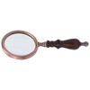 10X Metal Retro Reading Magnifying Glass Elderly Handheld Magnifier with