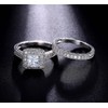 ZDIFDIC Wedding Ring Sets Promise Ring Couples Bridal Sets for