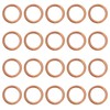 YINETTECH 20PCS Oil Drain Plug Gaskets Copper Crush Washers Oil