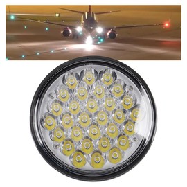 CUCNEXT 150W PAR 46 LED Aircraft Light Replacement Bulb for Aircraft Landing, Marine Spot Lights, Tractors，Runway, Taxi 28V DC, 12000 Lumen IP67 (Spot Beam)