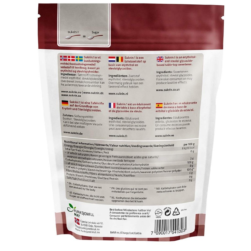 Sukrin 1 500g & Sukrin Gold 500g Sampler Bundle Natural