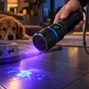 365nm UV Flashlight for Pet Stain Detection – Dual-Mode Blacklight