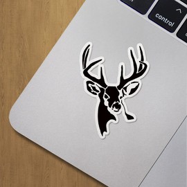 Decal Stickers of Whitetail Buck Deer Stencil 1 Premium Indoor (No Waterproof) Vinyl Decal Stickers for Laptop Phone Accessory Helmet Car Window Mug Tuber Cup Door Wall Decoration ANDVER30a5411BL