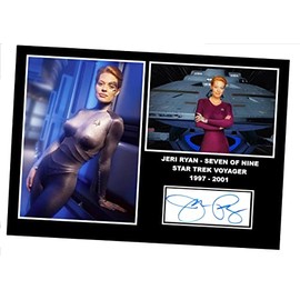 Star Trek Voyager Seven Of Nine Jeri Ryan Signed Print (A4 Print 29.7cm x 24cm)