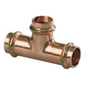 VIEGA 77387 Propress Zero Lead Copper Tee with 3/4" Press x Press (3-Pack)