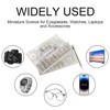 LZJPECES 500-Piece Silver Micro Screw Repair Kit 18-Size Stainless Steel