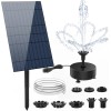 AISITIN 10W Solar Pond Fountain Pump - Adjustable Nozzle Kit