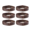 uxcell 6 Pcs PU Leather Loops Replacement Retaining Ring Keeper