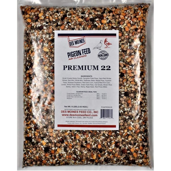 Premium 22 Pigeon Mix (13.25%) 8 lbs