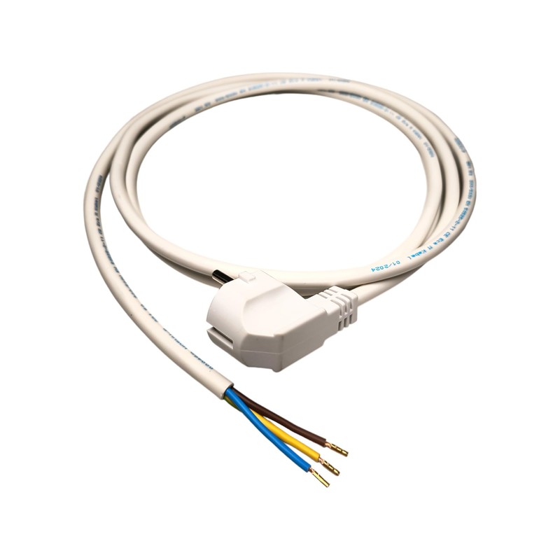 Cable with Plug and Ferrules, Plug 230 V, 16 A,