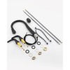TIORIY Black Kitchen Faucet 3 Hole with Pull Down Sprayer,