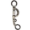 AJ Tack Argentine Engraved Smooth Snaffle Bit