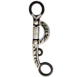 AJ Tack Argentine Engraved Smooth Snaffle Bit