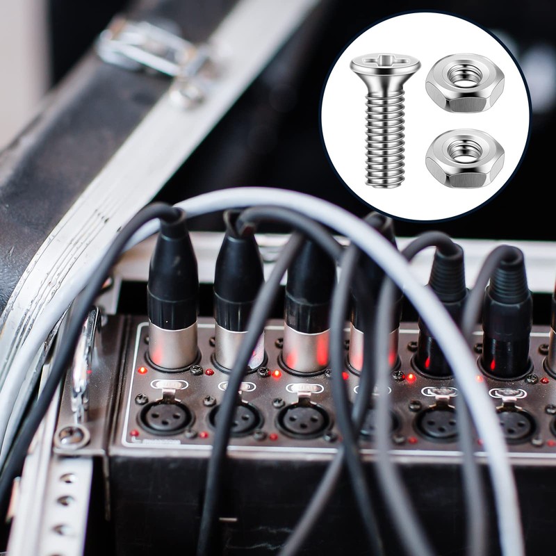 50 Pieces D Series Panel Screws and Nut Kit Panel