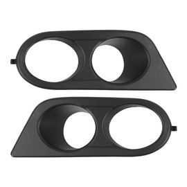 2pcs Fog Covers Front Visor Light Covers for Double Hole Vehicle Accessories for E46 M3 2001-2006 (Bright Black)
