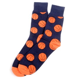 Men's Basketball Woven Crew Novelty Socks