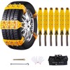 6 Pack Universal Tire Chains,Emergency Portable Snow Chains Suitable for