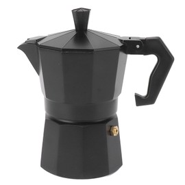 Stovetop Moka Pot Italian Hand Brewed Coffee Maker Aluminum Alloy Kitchen DIY Accessories Black 300ml