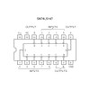 Circuito Integrado Chip IC 74LS147 Codificador Prioritario de 10 a