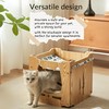Stackable Cat House for Indoor Cats Bed, Wooden Cat Shelter,