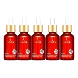 Kit 5 Serum De Granada Facial 15ml Hidratante Antioxidante                                                                                            