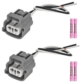 2PCS 90980-11019 Turn Signal Light Female Connector Pigtail for Toyota 4Runner, Camry, Tacoma, and Lexus Vehicles - Replaces OE #90980-11019