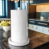 VROOMIUM Paper Towel Holder Countertop, Ceramic Base Easy-to-Clean, 1.5 lbs,
