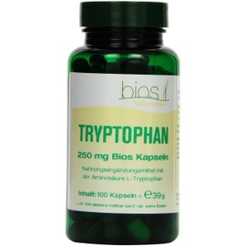 Bios Tryptophan 250 mg Capsules, Pack of 1 (1 x 39 g)