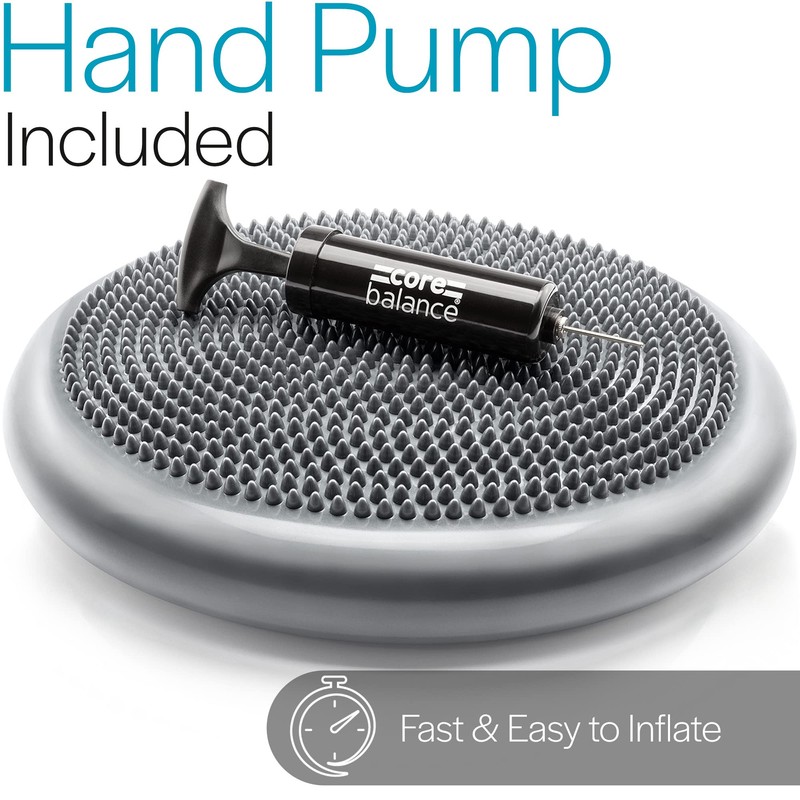 Inflatable Wobble Cushion Stability Training Air Pad Board With Pump