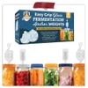 4 Pack Glass Fermentation Weights With Easy Grip Handles -
