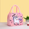 Cute Unicorn Insulated Lunch Box Bag for Kids Reusable Durable