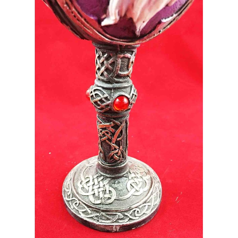 PURITY WINE ENCHANTED UNICORN GOBLET CHALICE STAINLESS STEEL WITH RESIN
