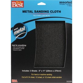 Do it Best 9 In. W x 11 In. L Assorted Grit Emery Cloth (3-Pack) - 1 Each